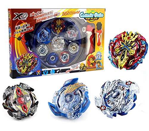 Bey Battle Gyro Burst Battle Evolution Attack Pack for Battling Top Game Included 4x Burst Gyro,2x Launcher,1x Stadium,4x Stickers