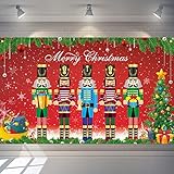 Tatuo Nutcracker Christmas Backdrop Banner Xmas