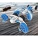 Rabing RC Car 2.4 Ghz 4WD Stunt Car 6CH Remote Control Amphibious Off Road Electric Race Double Sided Car Tank Vehicle 360° Spins & Flips Land & Wate