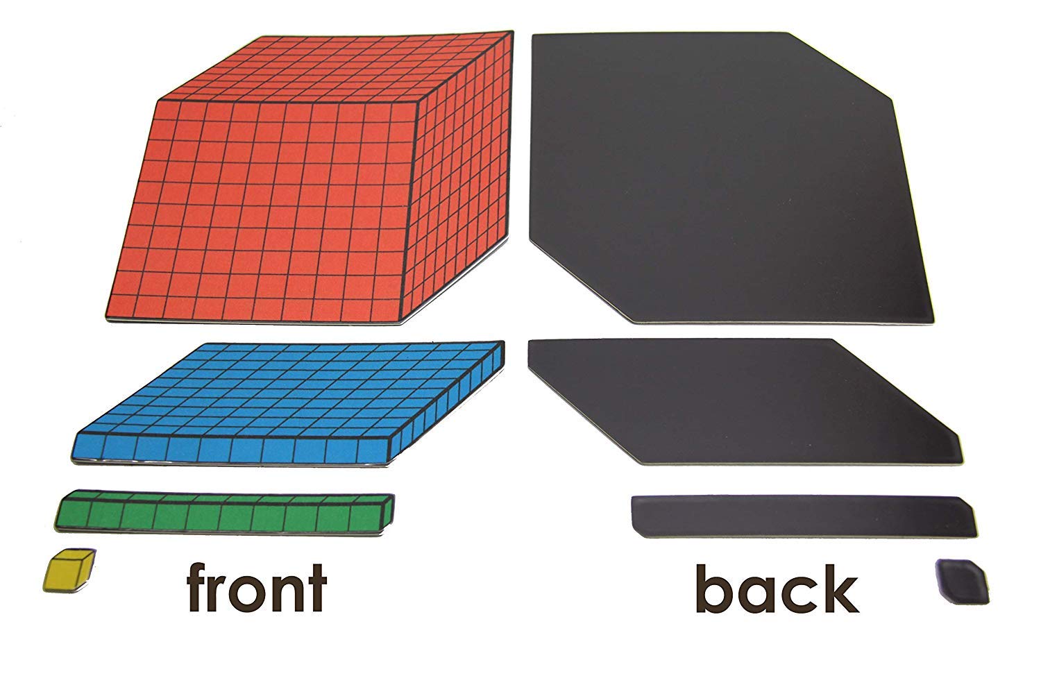 WISSNER active learning Magnetic Base Ten Set 3D, made Out of Mag-Pap°, In A Cardboard Box, Multi-color, Small to Medium