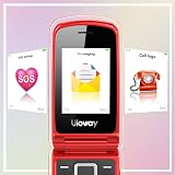 CHAKEYAKE G380D Senior Flip Phone Big Buttons SOS 1000mAh GSM Unlocked Red view 8