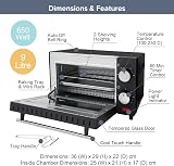 Quest 35409 Compact 9L Mini Oven, 650W, Adjustable Temp 100-230°C view 2