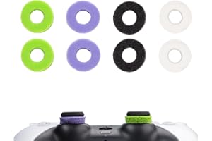 MOLOPPO 8PCS Precision Rings for Xbox，Precision Rings for PS5，Gaming Accessories for PS4,for PS5, for PS Portal, for Xbox One, for PlayStation 5 Accessories(Black/White/Purple/Green)