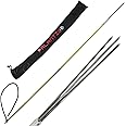 Scuba Choice 5' Travel Spearfishing Pole Spear, Two-Piece Fiberglass with 3-Prong Paralyzer Tip & Stainless-Steel Barb, Black Rubber Sling, Includes Carry Bag for Diving, Fishing, Snorkeling Gear