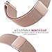 LG Watch Style Replacement Band,Oitom premium Woven Milanse loop stainless steel watch band strap for LG WATCH STYLE Smart Fitness Watch(Rose Gold)