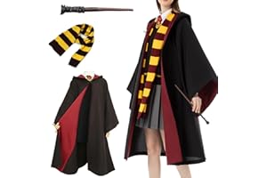 MLTAO Magician Robe Halloween Party Costume Set Wizard Witches Cosplay Hooded Cloak Adult Teens Carnival Costumes Magic Cape