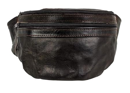 BINOAR Gürteltasche aus Leder Leder Nuha Hüfttasche Bauchtasche Handtasche
