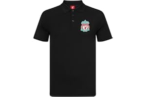 LIVERPOOL F.C. Liverpool Football Club Official Soccer Gift Mens Crest Polo Shirt