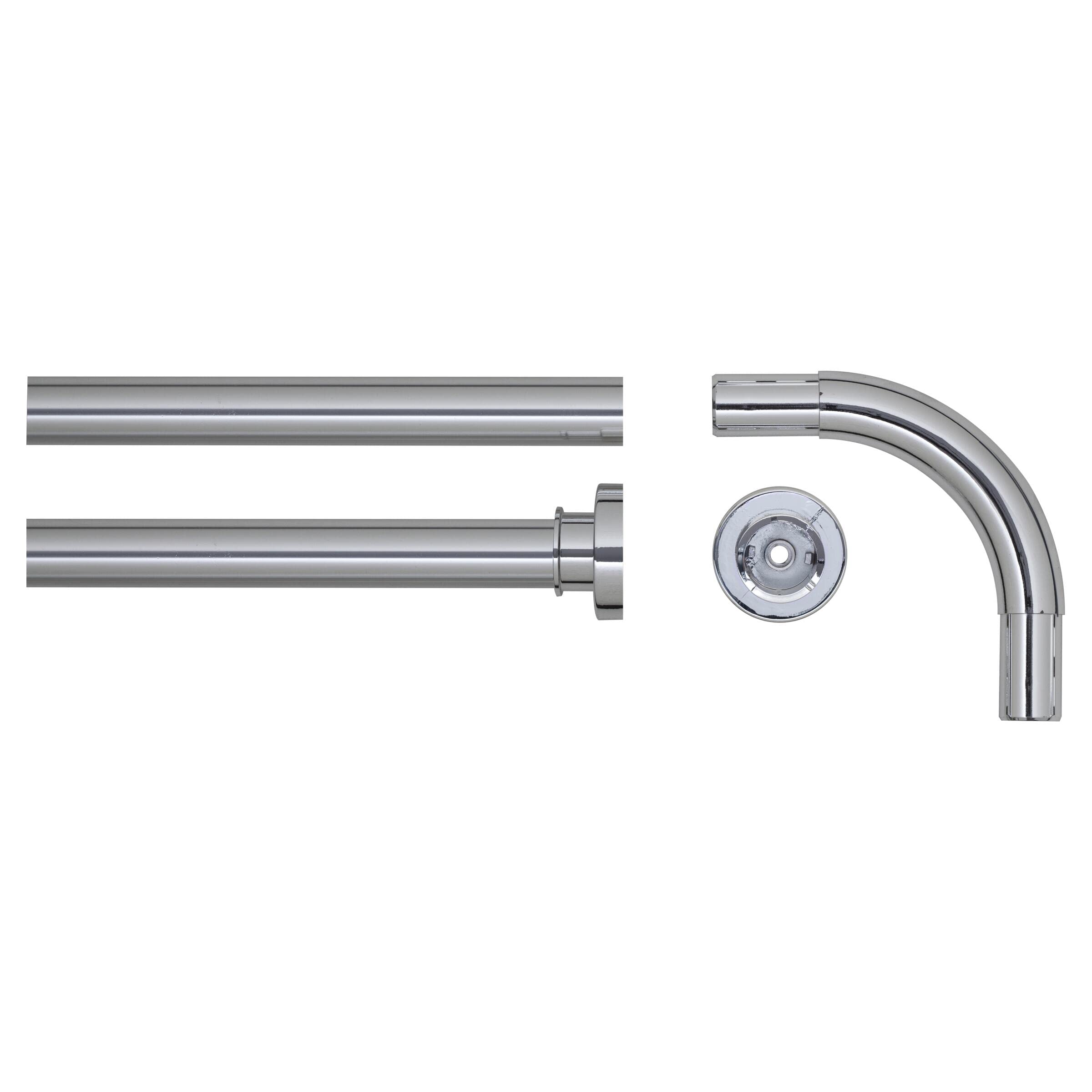 Sealskin Shower Curtain Rail, Stainless Steel, Chrome, 2.8 x 90 x 2.8 cm