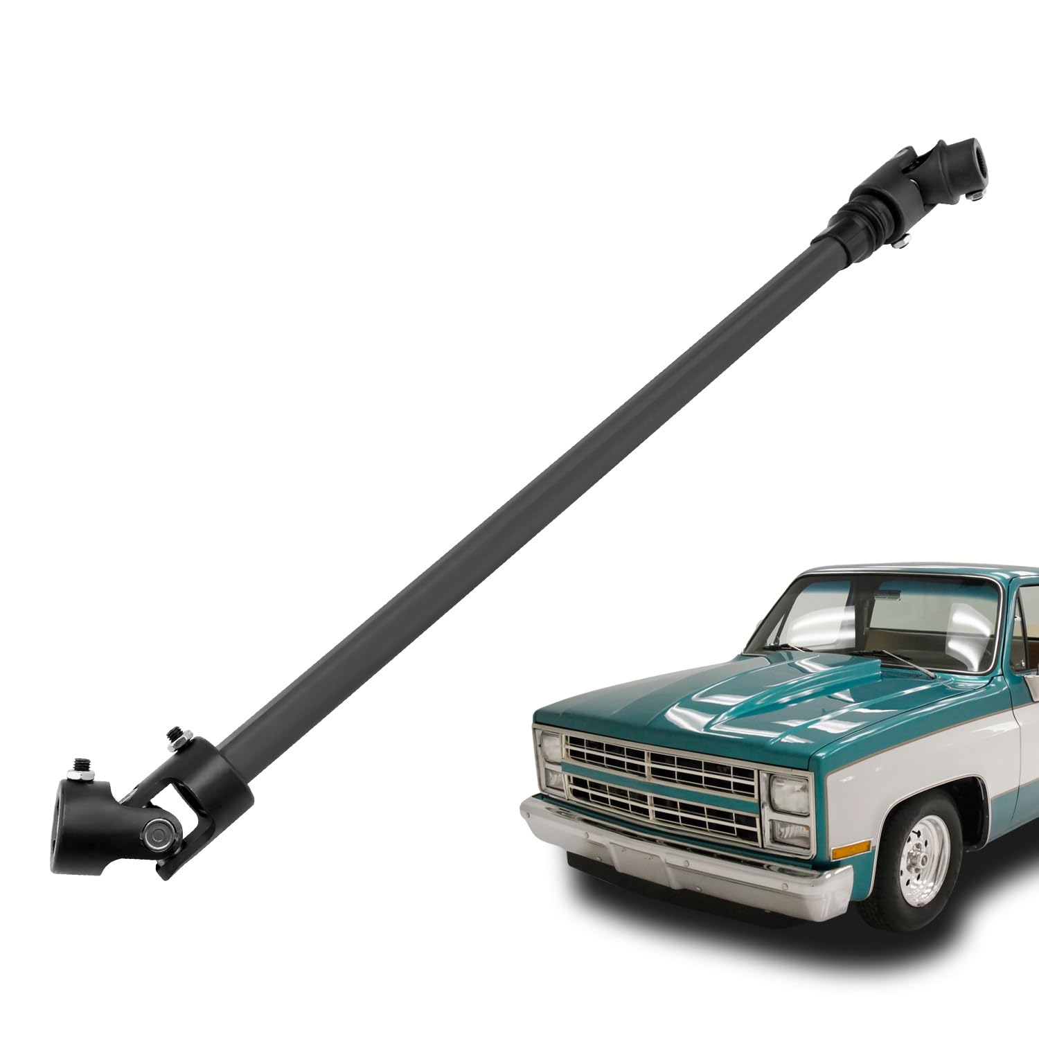 Photo 1 of Misakomo Telescopic Lower Steering Column Shaft Compatible with 1979-1994 Full Size Chevy & GMC Heavy Duty Telescopic Steel Lower Steering Shaft Replace # 000935