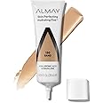 Almay Hydrating Liquid Foundation Tint, Lightweight with Light Coverage, Naturally Dewy Finish, Hypoallergenic, Dermatologist TestedFragrance Free, 130 Sand, 0.94 fl oz.