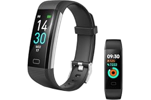 Jawploy Fitness Tracker with Heart Rate Monitor/Step Counter/Calories, Activity Tracker Smart Watch Sleep Monitor, IP68, Health Tracker Pedometer for Man Women