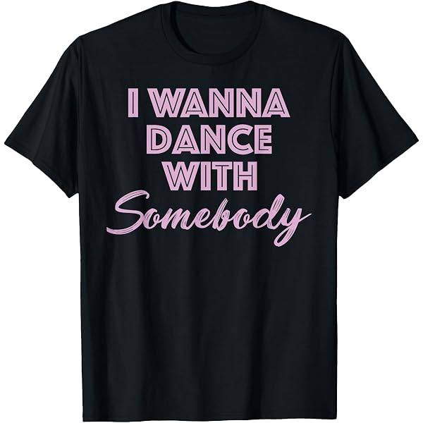 T-shirt Whitney Houston Officiel - Wanna Dance Photo - Unisex Blanc Coton