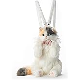 Chongker Stuffed Realistic Cat Plush Backpack - Cute and Soft Stuffed Animal Backpack with Adjustable Straps,Light tan