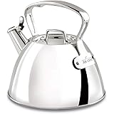 All-Clad E86199 Stainless Steel Tea Kettle, 2-Quart, Silver