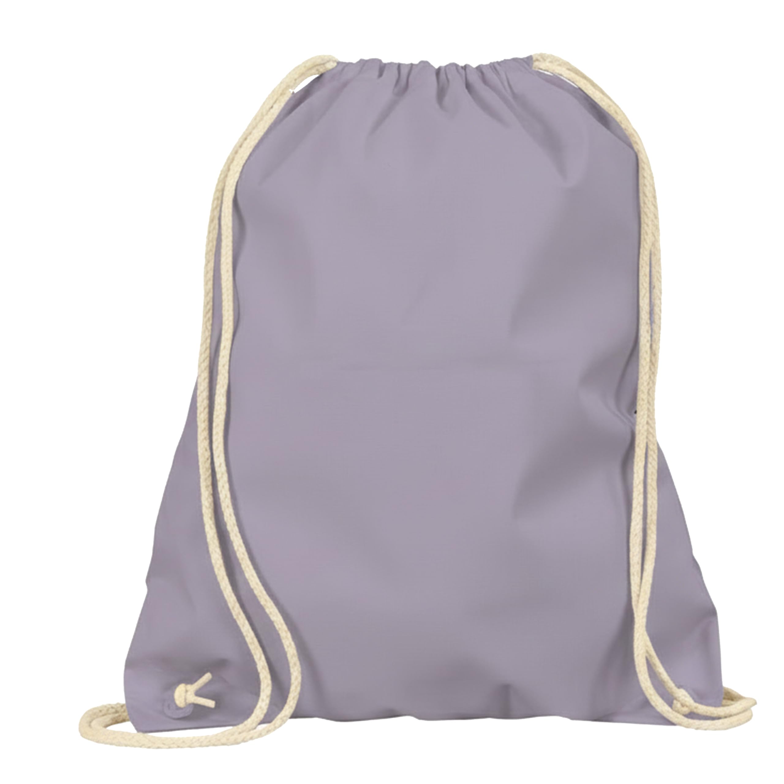 Veproli Cotton Gym Bag Sports Bag Drawstring Bag Gym Bag Jute School Backpack, lavender, One Size