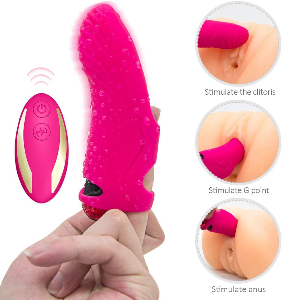 Mini Finger-Shaped Massage Vibranting Kit Wireless Remote Control USB Rechargeable 9 Strong Vibration Waterproof Invisible Wearable Thrusting Couple Interaction Tools Tshirt
