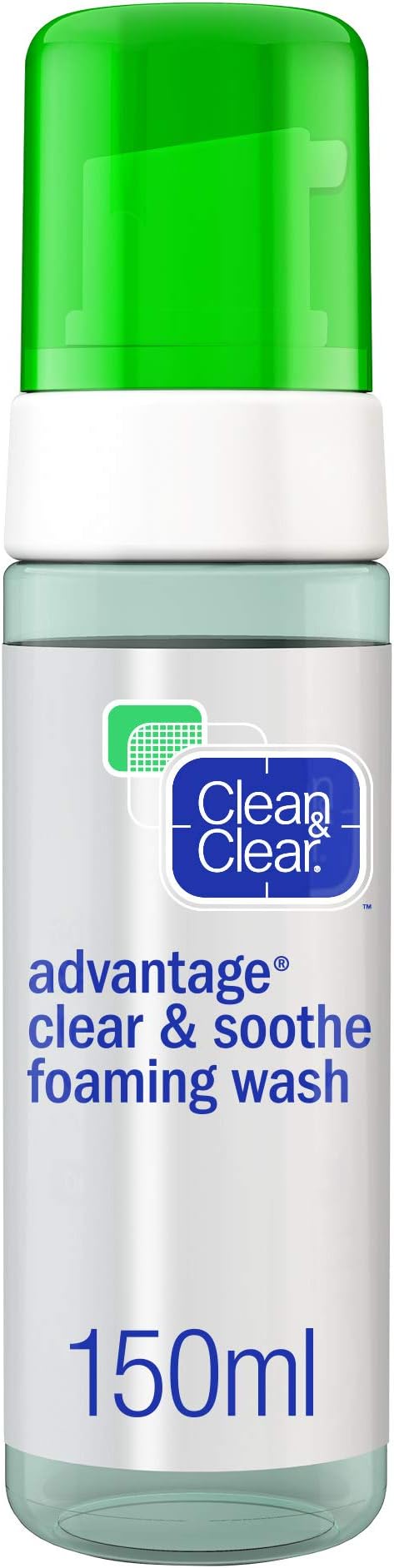 clean and clear advantage foaming face wash