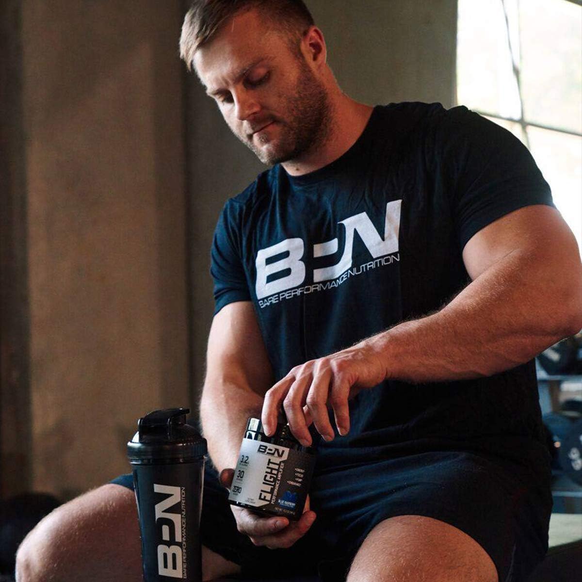Bare Performance Nutrition, Flight Pre Workout, Energy, Focus & Endurance, Formulated with Caffeine Anhydrous, DiCaffeine Malate, N-Acetyl Tyrosine (30 Servings, Blue Raspberry): Health & Personal Care