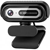 Sihynson 1080P Webcam for PC,90&deg;FOV Web Camera with Noise-Canceling Microphone, USB Plug-and-Play Computer Camera, 30FPS &amp;Privacy Cover Web Cam for Online Calling/Conferencing, Laptop/PC