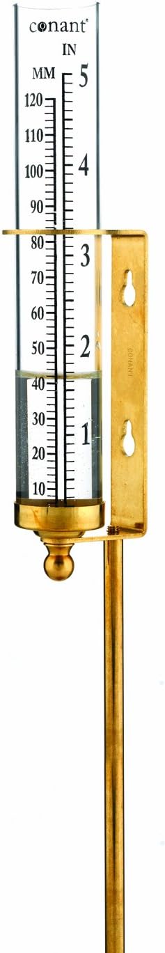 Conant VRG1LFB Vermont Rain Gauge (Living Finish Brass)