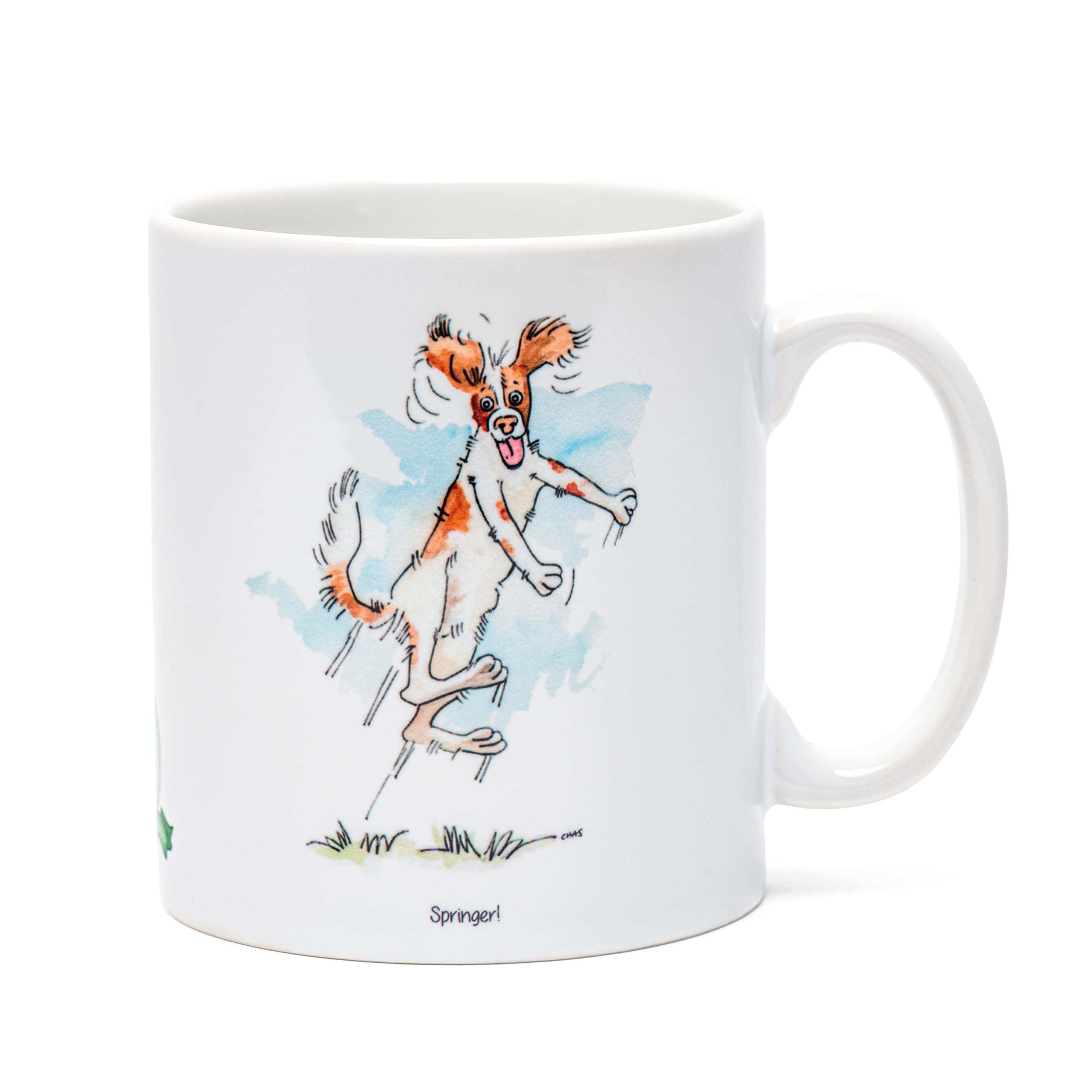 Farm Cottage Brands Dog Lovers Mug Featuring Our Springer Spaniel Picture on Both Sides. Dishwasher and Microwave Safe (AC072)