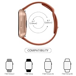 Vancle Silicone Bands Compatible with fitbit versa
