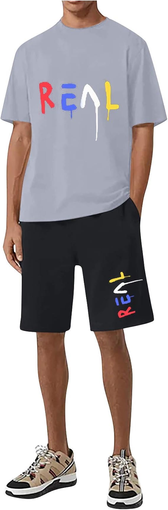 Amazon 半袖 半ズボン 上下セット 夏用 ジャージ スポーツウェア トレーニング 作業着 セットアップ 多色 英語字 ルームウェア 春 夏 秋 大きいサイズ 通気 快適 部屋着 おしゃれ ルームウェアトップス 通販