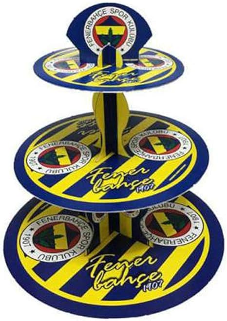 Fenerbahce Istanbul Birthday Party 3 Tier Cup Cake Muffin Stand Amazon De Sport Freizeit
