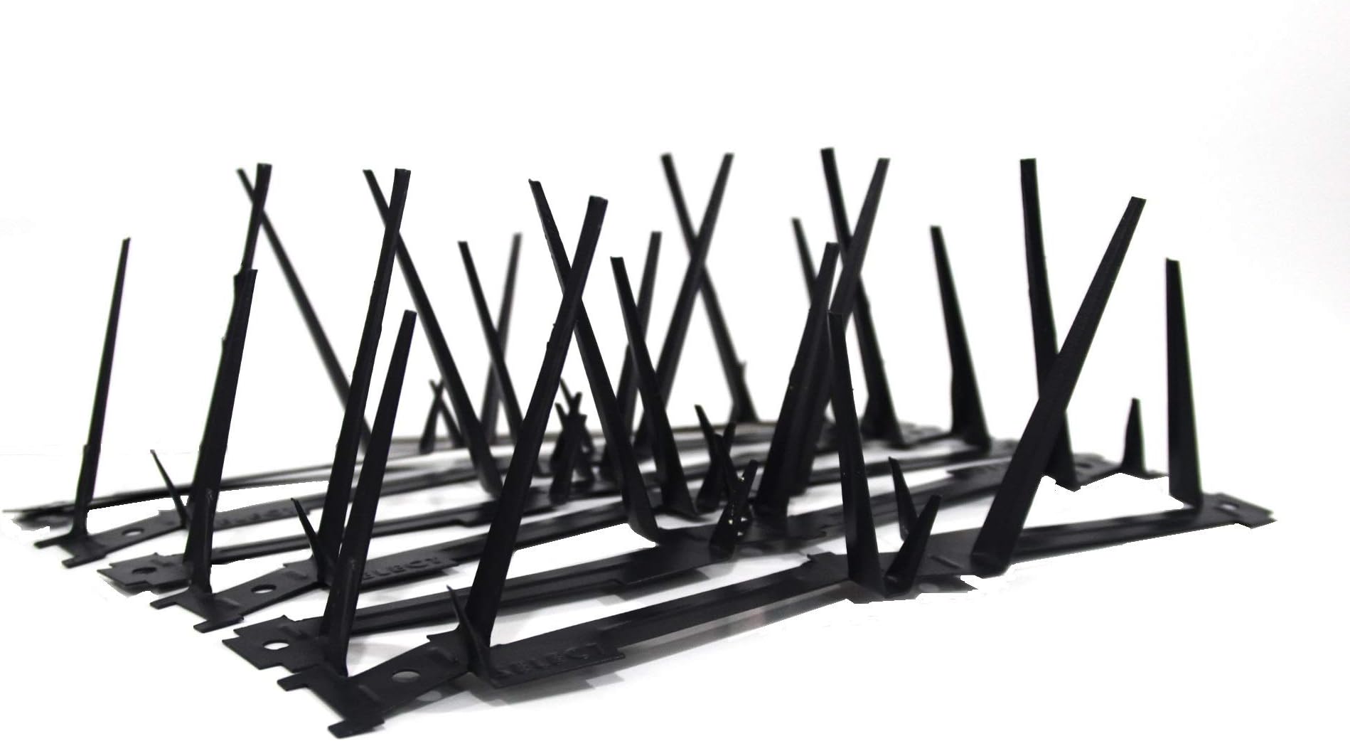 Select Spikes Steel Galvanized Single Sheet Polystyrene Powder Coated Bird Spikes (11 Ft 91 cms 12 Strips X 30 cms)