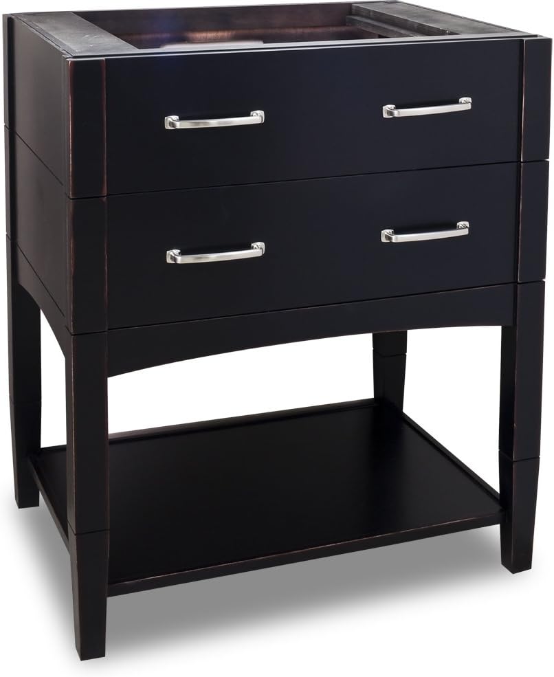 Amazon Com Jeffrey Alexander Lyn Design Vanity Without Top Without Mirror Van085 Aged Black Furniture Decor