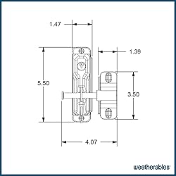 Weatherables Keystone 2-Sided Key-Lockable Gate