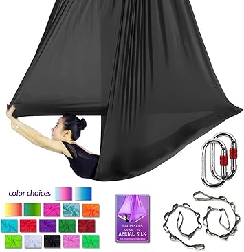 Amazon.com: Hamaca de yoga aérea de 16.4 ft de largo x 9.2 ...
