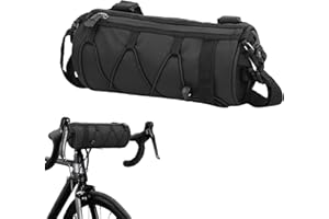 Dokpav Bike Handlebar Bag, 2.5L Bicycle Front Bag with Shoulder Strap, Portable Waterproof Cycling Front Bag for Mountain Bik