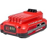 Cheerlark Upgrade 1-Pack 20V 4.0Ah Replacement for Craftsman 20V Battery V20 Lithium ion Batteries Compatible with CMCB205 CMCB204 CMCB206 CMCB202 CMCB201 20V Cordless Power Tools