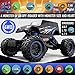Remote Control Monster Trucks, PinSpace Electric RC Cars 1:12 Scale Off Road Truck with Full-Time 4-Wheel Drive System, 4 Shock Absorbers, Digital Controller for Kids Age 8 Years and Up