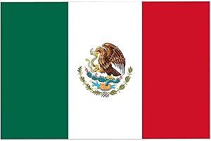 Magnet Me Up Mexico Mexican Flag Car Magnet - 3x5 Inches - UV Printed Vinyl - Weatherproof, Durable Magnetic Decal - Patriotic Mexico Car Accessory - Fridge, Locker, Made in USA