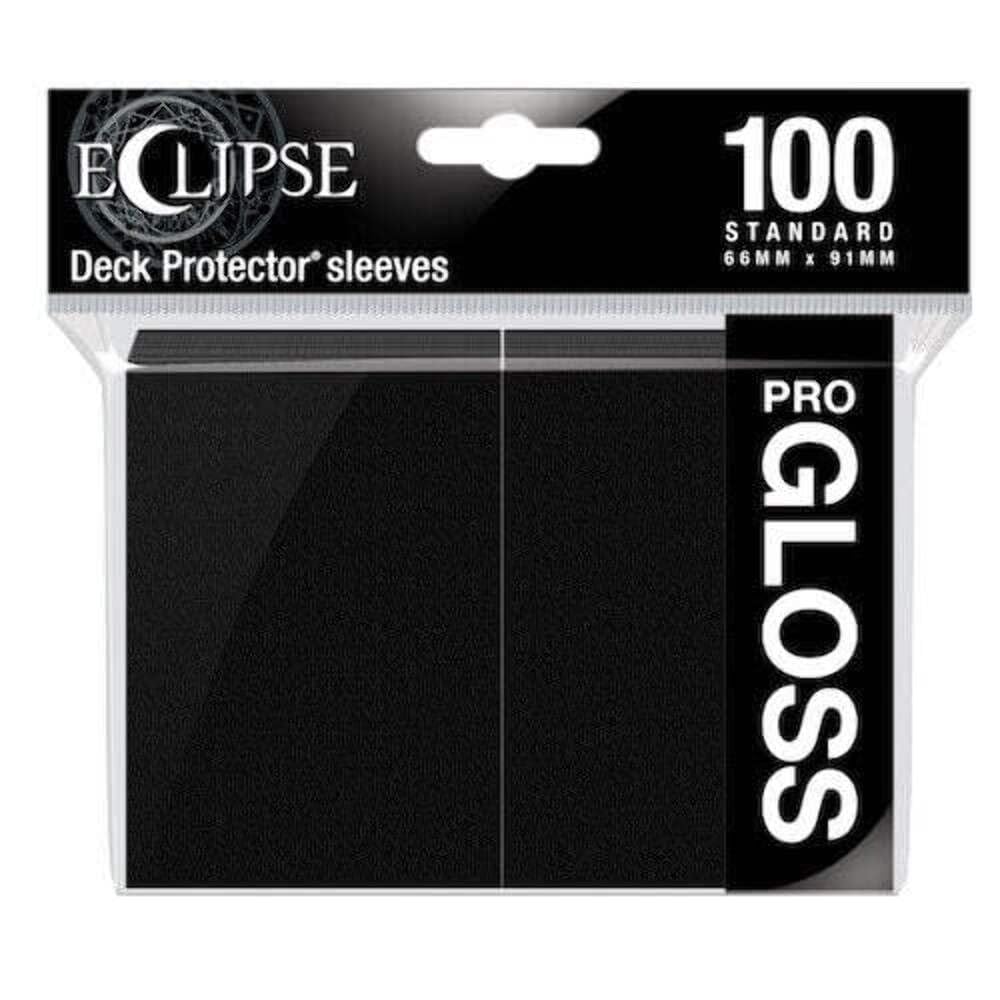 Ultra Pro - Eclipse Gloss Standard Sleeves (100 Pack) - Jet Black