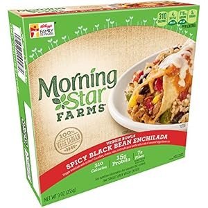Image of Morningstar Farms, Spicy Black Bean Enchilada Veggie Bowls, 9 oz (Frozen)
