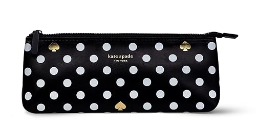 Kate Spade New York Pen and Pencil Case with School Supplies, Zip