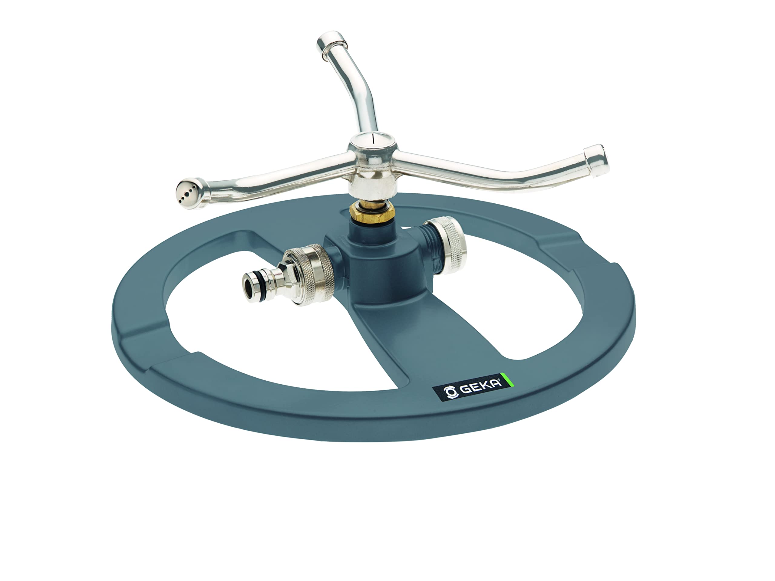 Geka 3-Arm Circular Sprinkler, Silver, 48x28x28 cm