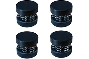 4Pcs Audiophile Aluminum Turntable Isolation Stand Feet, Adjustable Spring Speaker Spikes Vibration Isolation Feet Pad Stand 