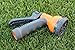 Black Mamba, 50' Expanding Garden Hose, Double Latex Core, Extra Strength Fabric, Brass Fittings, Includes 8 Position Spray Nozzle