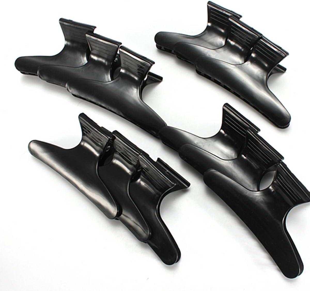 KINGSO 12 Black Hairdressing hairdressers Butterfly Hair Claw Salon Section Clip Clasps Clamps Barrettes