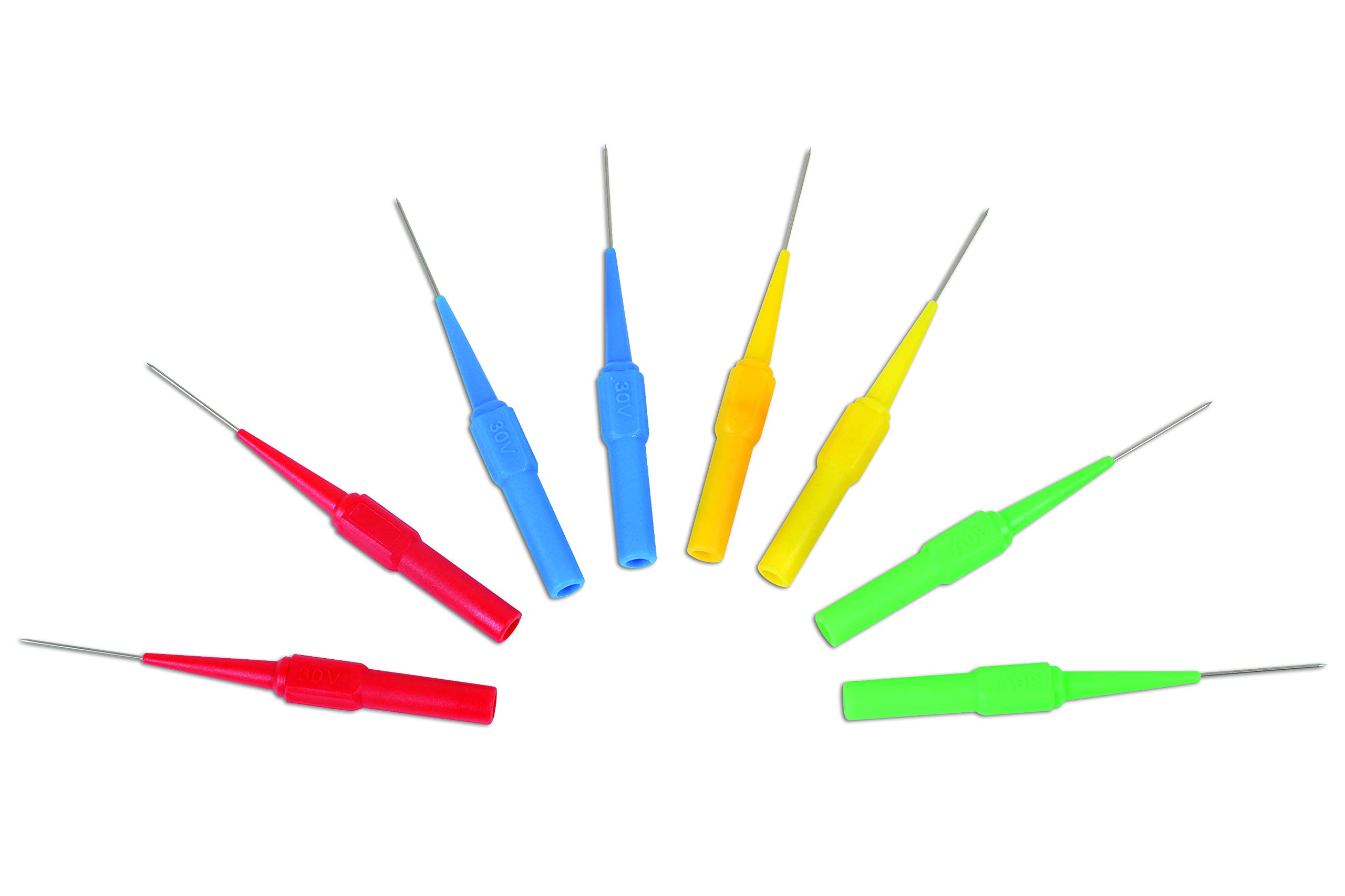 Laser 6544 Back Probes 8pc, [Yellow, Green, Red, Blue]