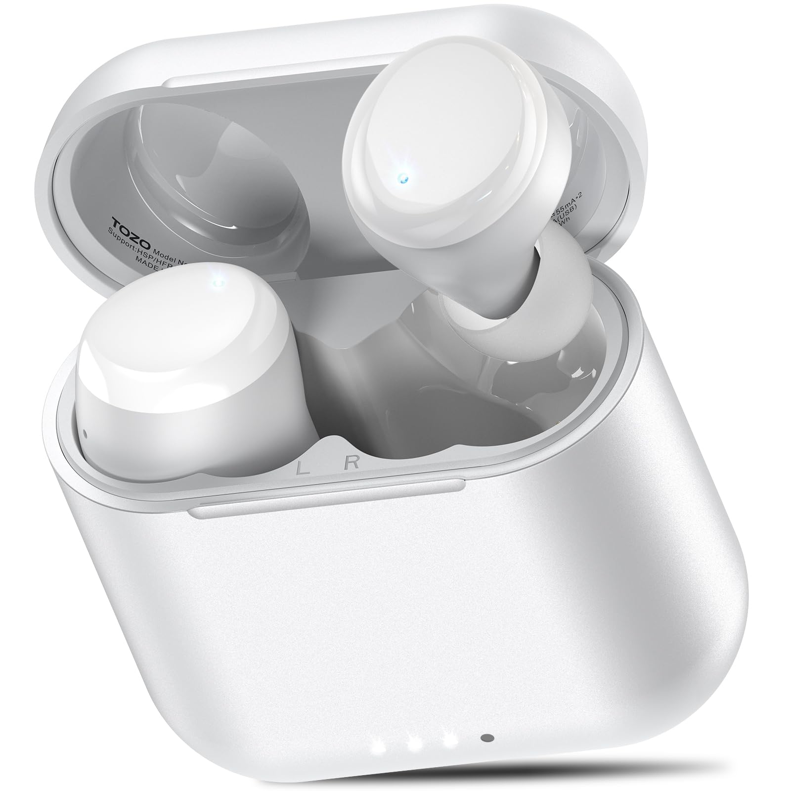 Photo 1 of *MINOR DAMAGE - USED*
TOZO T6 Wireless Earbuds, IPX8 Waterproof Ear Buds, Stereo Bass Sound Bluetooth 5.3 Headphones in Ear, 50 Hours Playtime Earphones, Wireless Charging Case, Custom 32 EQ via APP