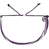Pura Vida Bracelets Original Purple & White Bracelet String Bracelets for Women