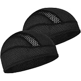 MELASA Cooling Skull Cap Breathable Mesh Sweat Control Helmet Liner for Men | Comfortable Nylon Material, Snug Fit, Non-Slip for Men Women Cycling, Outdoor Work Hard Hat Liner, Motorcycling Running Gym