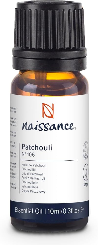 Naissance Patchouli Essential Oil 10ml Pure, Vegan, Cruelty Free