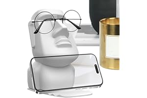 Siopob Funny Eyeglass Holder,Head Statue Display Holder For Glasses | Eyewear Display Room Decoration For -Nightstand Desktop